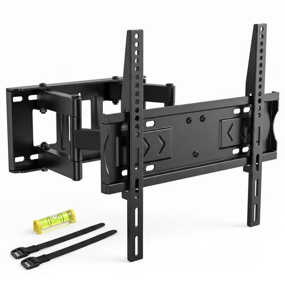 Avoben TV wall mount, suitable for 32-60 inch TVs, swivel and tilt, full-range movable bracket with adjustable double arms, maximum load capacity 110 lbs.
