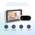 thumbnail image 2 of Tiny Traveler Ai Smart Wireless Baby Car Monitor (TT006W) - Alertas de seguridad alimentadas por IA: detección de llanto/risa/pararse, valla virtual, visión nocturna de largo alcance de 1000 pies, luz, 2 of 5
