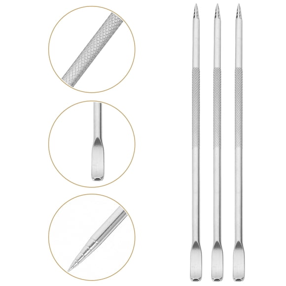 CATIEBYE 3PCS Metal Stir Sticks Stainless Steel Disco Stirrer for Coffee Enthusiasts and