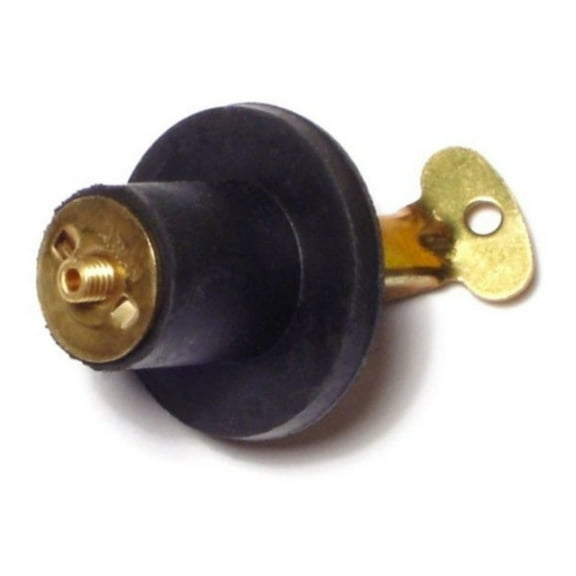 5/8" Brass Snap Handle Rubber Drain Plugs (4 pcs.)