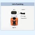 thumbnail image 4 of Ventilador de Cintura Portátil, 10000 MAh, Recargable, para Cuello y Clip, con Fuerte Viento, Ideal para Exteriores, Camping, Iluminación., 4 of 5