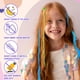 thumbnail image 2 of 24 extensiones de cabello para niñas, accesorios para el cabello de colores con pinzas para el cabello para niñas, extensiones de trenzas de cabello, 2 of 5