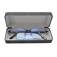 thumbnail image 2 of Gafas con media montura metálica SANHOOPOLO que bloquean la luz azul, 2 of 9