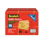 Scotch Bubble Mailers, Size 0, 6" x 9", 25pk.