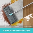 thumbnail image 3 of JOYMOOP Mop and Bucket with Wringer Set, Flat Squeeze Mop Bucket Set for Floor Cleaning, Wet Dry Mops for Walls, Wall Cleaner with Long Handle, Hardwood Floor Mop-5 Microfiber Cloths - Grey+Cyan Blue, 3 of 17