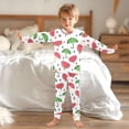 thumbnail image 6 of Watermelon Umbrella Pattern Cotton Pajamas 2 Piece Set Sleepwear Soft and Comfortable Homewear Nightwear, 6 of 7