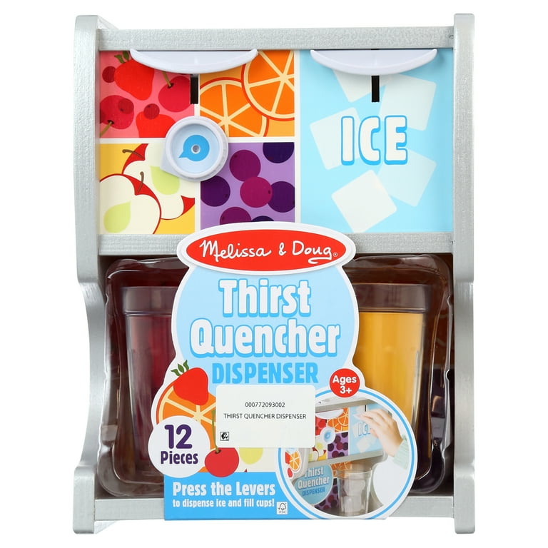 Free Shipping! Melissa & Doug Wooden Drink Dispenser with Cups