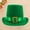 506_Green, variant on Valentines Day Gifts for Her/Him Irish St. Pa Show Non Woven Ribbon Solid Color Cowboy Top Hat Valentines Day Decorations