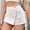 *Pink, variant on ClodeEU Women's Denim Shorts with Side Tie and Button ,Casual Fashion Jean Shorts White,Womens Plus 32