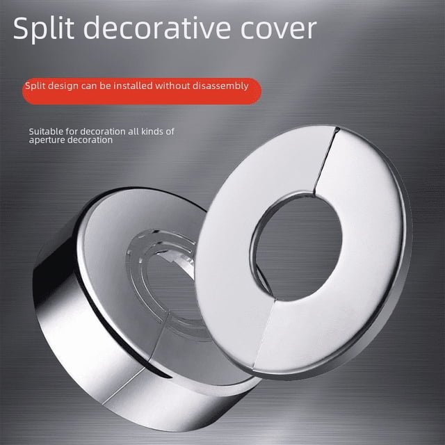 Tubo de calefacción de acero inoxidable Tubo de escape de humo Tubo de agua Agujero de pared Agujero de pared Circular Dividido Desmontaje Sin cubierta decorativa Cubierta fea