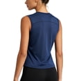 thumbnail image 3 of NELEUS Womens Workout Tank Tops Athletic Crop Top Loose Fit Yoga Shirts Quick Dry Sleeveless,Navy Blue,US Size XL, 3 of 10