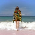 thumbnail image 6 of PHYHOO Beach Towel Oversized Microfiber Sand Free Beach Towel Quick Dry, Flowers Lightweight Pool Towels for Adults Travel Towel for Gym Yoga Camp Swim 30x60in, 6 of 8