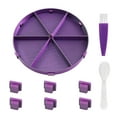 thumbnail image 3 of Bandeja para clasificar cuentas con diamantes, fácil de usar, versátil, con cuchara y pincel, clasificador de diamantes de imitación para pasatiempos, negro y violeta, 3 of 7