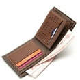 thumbnail image 7 of FAMTKT Mens Fashion Leather Id Card Holder Billfold Purse Wallet Handbag, Men's Short Purse, 7 of 7