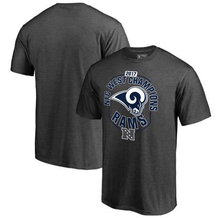 Los Angeles Rams Players - Los Angeles Rams NFL Pro Line by Fanatics Branded 2017 NFC West Division Champions T-Shirt - Heather Charcoal