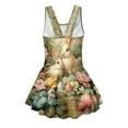 thumbnail image 5 of Tutolipy Vintage Floral Bunny Print Girls One Piece Swimsuit, Swim Dress Girls One Piece Bathing Suit with Skirt for Summer Vacation Beach Size 12-13 Years, 5 of 8