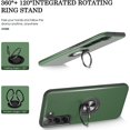 thumbnail image 4 of Galaxy S22 Case, Samsung Galaxy S22 Case with HD Screen Protector,  [Military Grade] Shockproof Protection Case with 360° Magnetic Ring Holder Kickstand Phone Case for Samsung S22, Green, 4 of 16