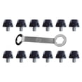 thumbnail image 4 of MAGIDEAL 12Pcs Rugby Shoes Studs Track Shoes Accessories Professional M5 Turf Anti Slip Soccer Studs Football Boot Spikes for Training Height 9mm, 4 of 8