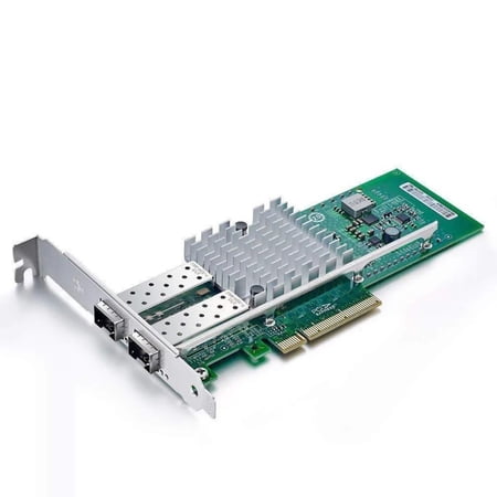 10Gtek for Intel E10G42BTDA 82599ES Chip 10GbE Ethernet Converged Network Adapter X520-DA2/X520-SR2, PCI-E X8 Dual SFP+ Port