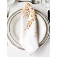 thumbnail image 2 of Cloth Napkins Set of 6 - 20x20 Inches, Orange Eucalyptus Leaves Washable Reusable Table Napkins, Spring Floral Summer Botanical Soft & Absortbent Dining Napkin for Party Wedding Hotel Restaurant, 2 of 8