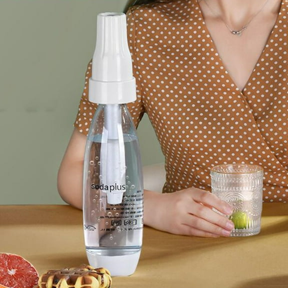 Portable Sparkling Water Bottle Mini Machine for CO2 Cylinder Canister Charger Seltzer Carbonated Water