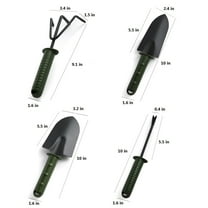 Guozer Garden Tools Set Duty Gardening Tools Steel With Soft Rubberized Non-Slip Handle Garden Hand Tools Garden Gifts For Men Women