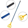 thumbnail image 2 of MATTHEW CLEANING Commercial Quick-Change Iron Mop Handle for Floor Cleaning Heavy Duty Mop Stick Replacement 60inch w/Plastic Gripper for Rags Side Gate Wet Mop Handles 3 Packs, 2 of 5