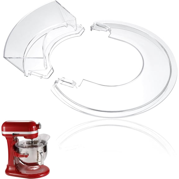 Pouring Shield for KitchenAid Splash Guard with Removable Pouring Chute for KitchenAid 5.5-7 Quart Bowl-Lift Stand Mixer Prevents Mess and Flour Dust Mixer Accessories and Attachments