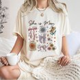 thumbnail image 4 of She is Mom Coquette T-Shirt, Christian Mama Tshirt, Boho Floral Mama Shirt, Mother’s Day Gift Shirt, Wildflower Mama Bible Verses, Gifts for Mother, 4 of 7