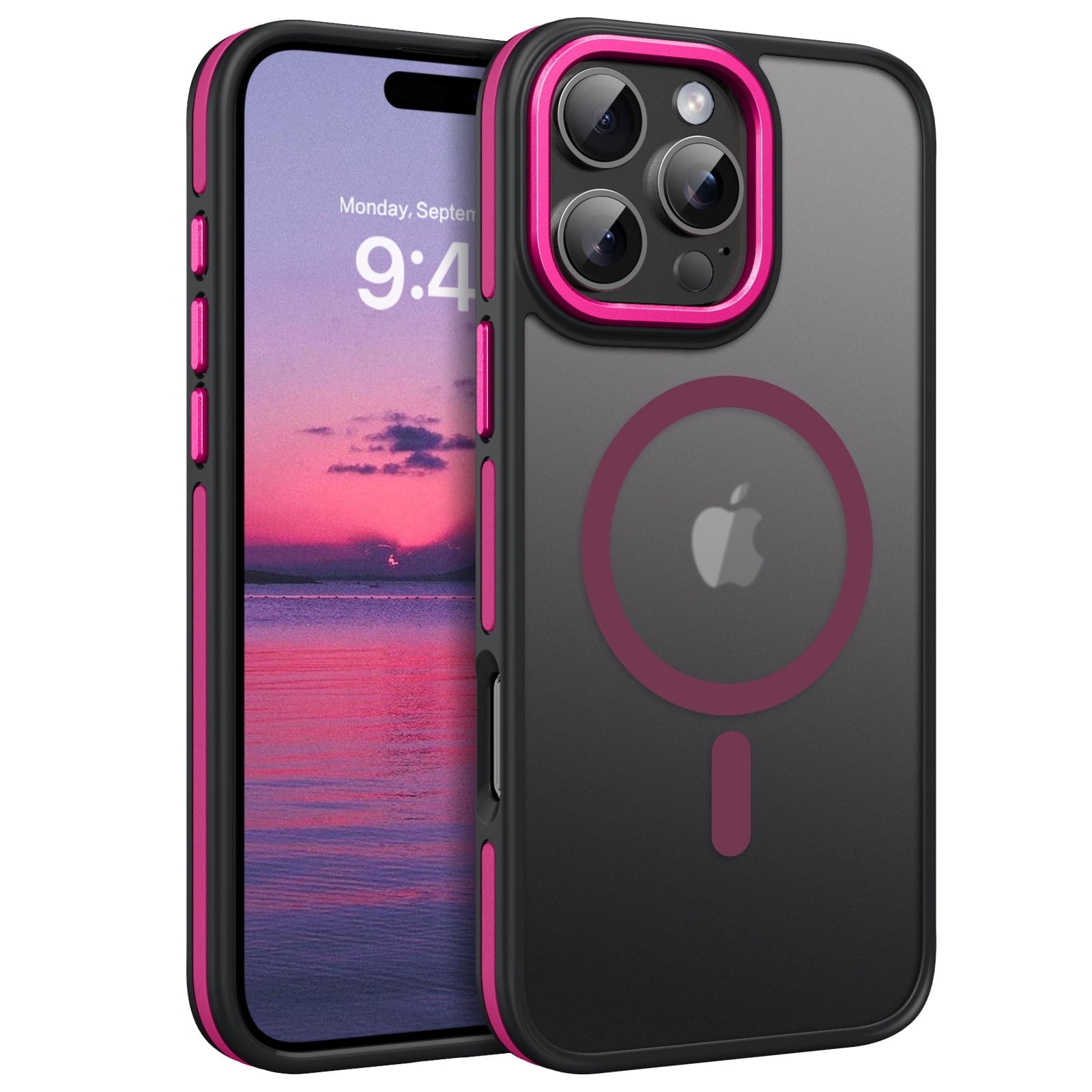 BENTOBEN Case for iPhone 16 Pro Max Compatible with Mag-safe 6.9" Slim Translucent Matte Shockproof Protective Cover