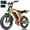 Orange, variant on V200 Electric Bike for Adults, Dirt E-Bike with 29MPH 48V20.8Ah Battery,20"x4.0 Fat Tire,29MPH 80 Miles, NFC Unlock, 7-Speed Dual Suspension, Black with Rear Rack & Footrests