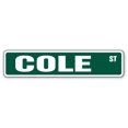 thumbnail image 1 of COLE Street Sign Childrens Name Room Sign | Indoor/Outdoor |  24" Wide Plastic Sign, 1 of 1