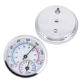 thumbnail image 2 of Mini Indoor Thermometer Hygrometer 2 in 1 Compact Structure Clear Scale Silver Humidity Monitor Gauge for Greenhouses, 2 of 5