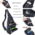 thumbnail image 3 of BULLCAPTAIN Bolso Bandolera de Cuero Casual para Hombre, Negro, 3 of 10
