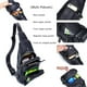 thumbnail image 3 of BULLCAPTAIN Bolso Bandolera de Cuero Casual para Hombre, Negro, 3 of 10