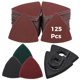 thumbnail image 1 of 133 Almohadillas de Lijado Timcorr Kit de Discos Triangulares 125 Papeles de Lija 2 Almohadillas Multiherramienta 6 Almohadillas, 1 of 8