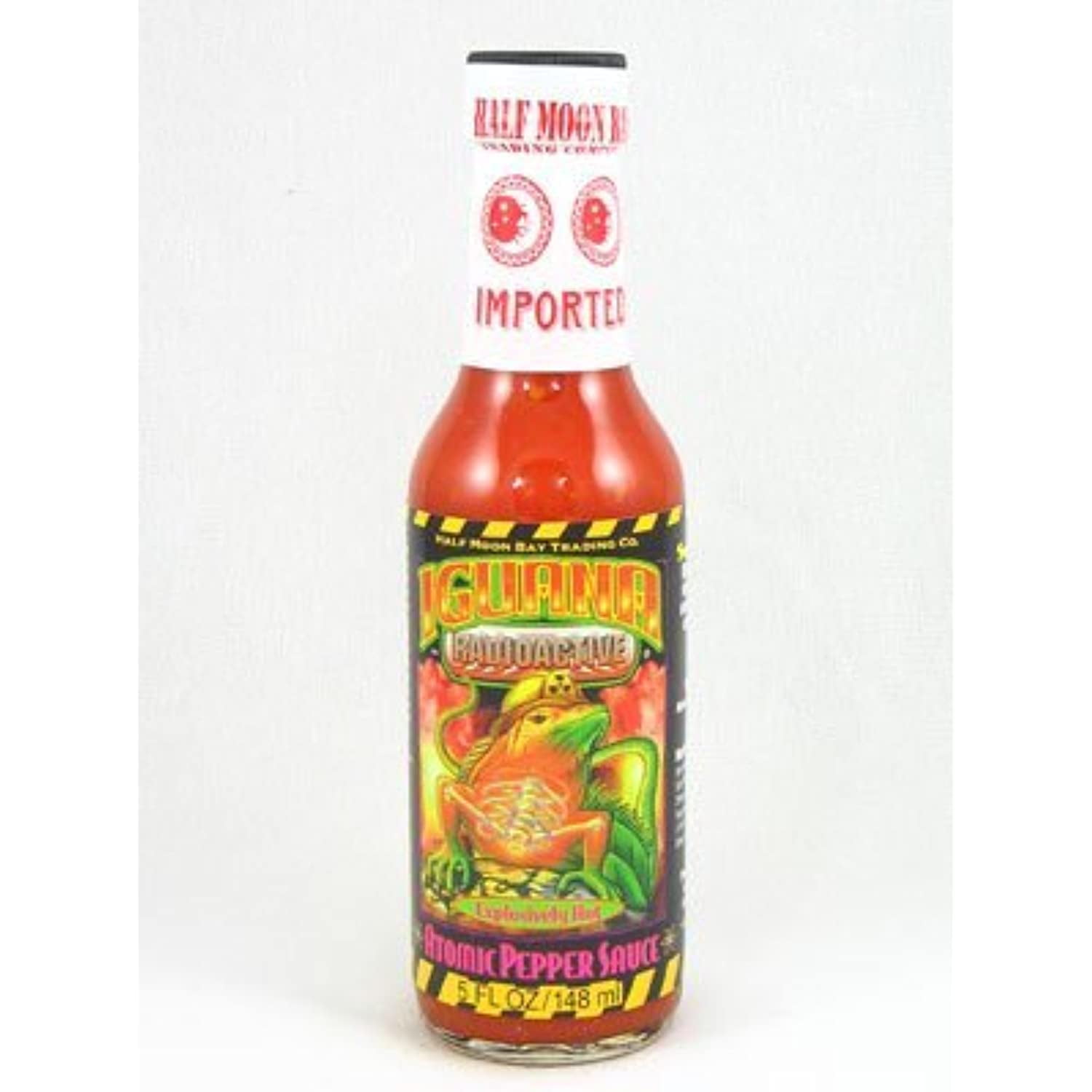 Iguana Radioactive Explosively Hot Atomic Pepper Sauce, 5oz. (Pack of 3)
