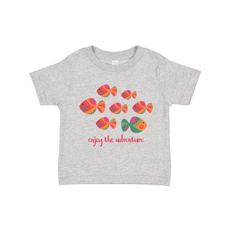 

Inktastic Enjoy the Adventure Fish Gift Toddler Toddler Girl T-Shirt