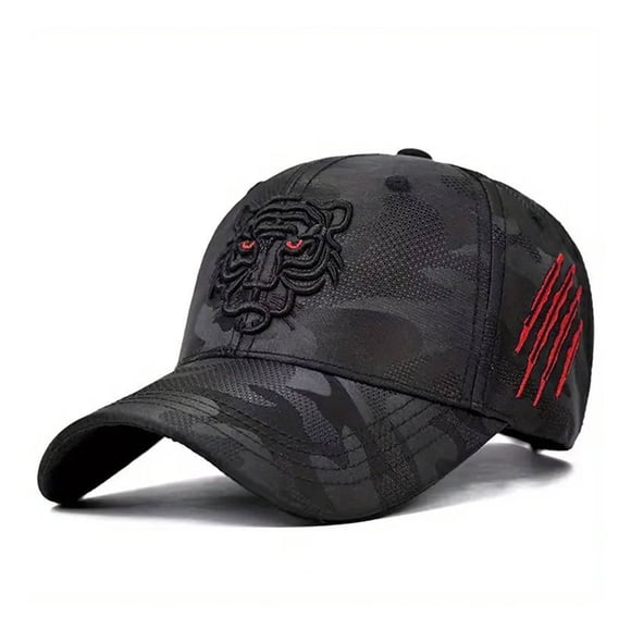 Knite Gorra Táctica Camuflaje Ligera Tigre Bordado Unisex Ajustable Poliéster