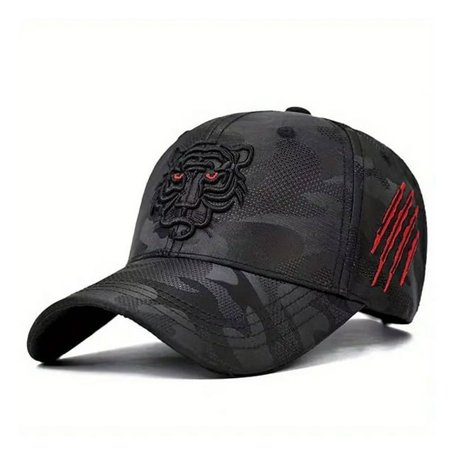 Knite Gorra Táctica Camuflaje Ligera Tigre Bordado Unisex Ajustable Poliéster