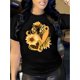 thumbnail image 1 of Chic Sunflower Heart Pattern T-Shirt for Women - Casual Crew Neck, Short Sleeve Top, Stretch Fit - Perfect for Spring & Summer, 1 of 7