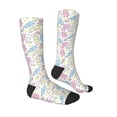 thumbnail image 3 of Balery Cartoon Bunny Printed Novelty Socks Men's Women's Crew Socks Sports Socks Knee High Socks Cotton Socks Quirky and Cool Socks, 3 of 9