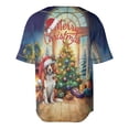 thumbnail image 2 of Merry Christmas Brittany Spaniel Santa Hat Xmas Tree Winter Holiday All Over Print 3D Baseball Shirt Brittany Dog Lover Gifts Idea Softball Sport - 01013, 2 of 6