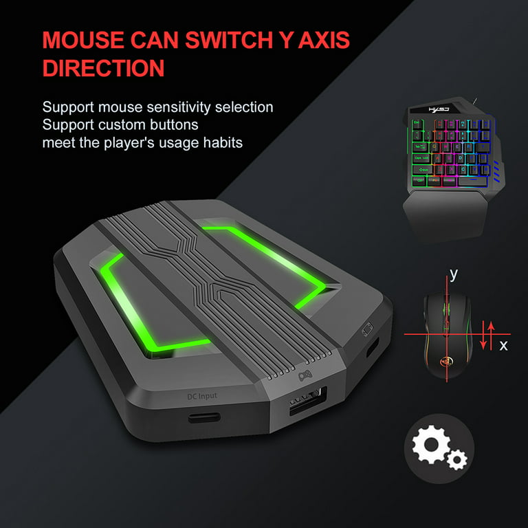 Acquista Tastiera da Gioco HXSJ V100 Tasta da Gioco Una Mano + Set di  Convertitori Per Mouse Tastiera P6 Mouse Mouse Mousi di Gioco P6 dalla Cina