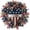 11.8in/30cm, variant on Round Wooden Patriotic Door Hanger, Red White Blue Star Decor Plaque, 4th of July Hanging Sign for Front Door, Porch, Wall and Home Holiday Embellishment