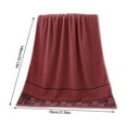 thumbnail image 3 of Latrodar Cotton Large Size 28 X 55 Inches Large Bath Towels Super Absorbency Compact Expeditious Drying And Lightweight Ideal For Gym Travel Home Assembly No Need to Wash Wine Cotton, 3 of 7