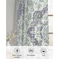 thumbnail image 6 of Green Purple Boho Sheer Curtains 84 Inch Length 2 Panels Set for Living Room/Bedroom, Vintage Abstract Art Floral Ethnic Tribe Kitchen Curtains Grommet Semi-Sheer Curtains Window Treatments 42"x84"x2, 6 of 7
