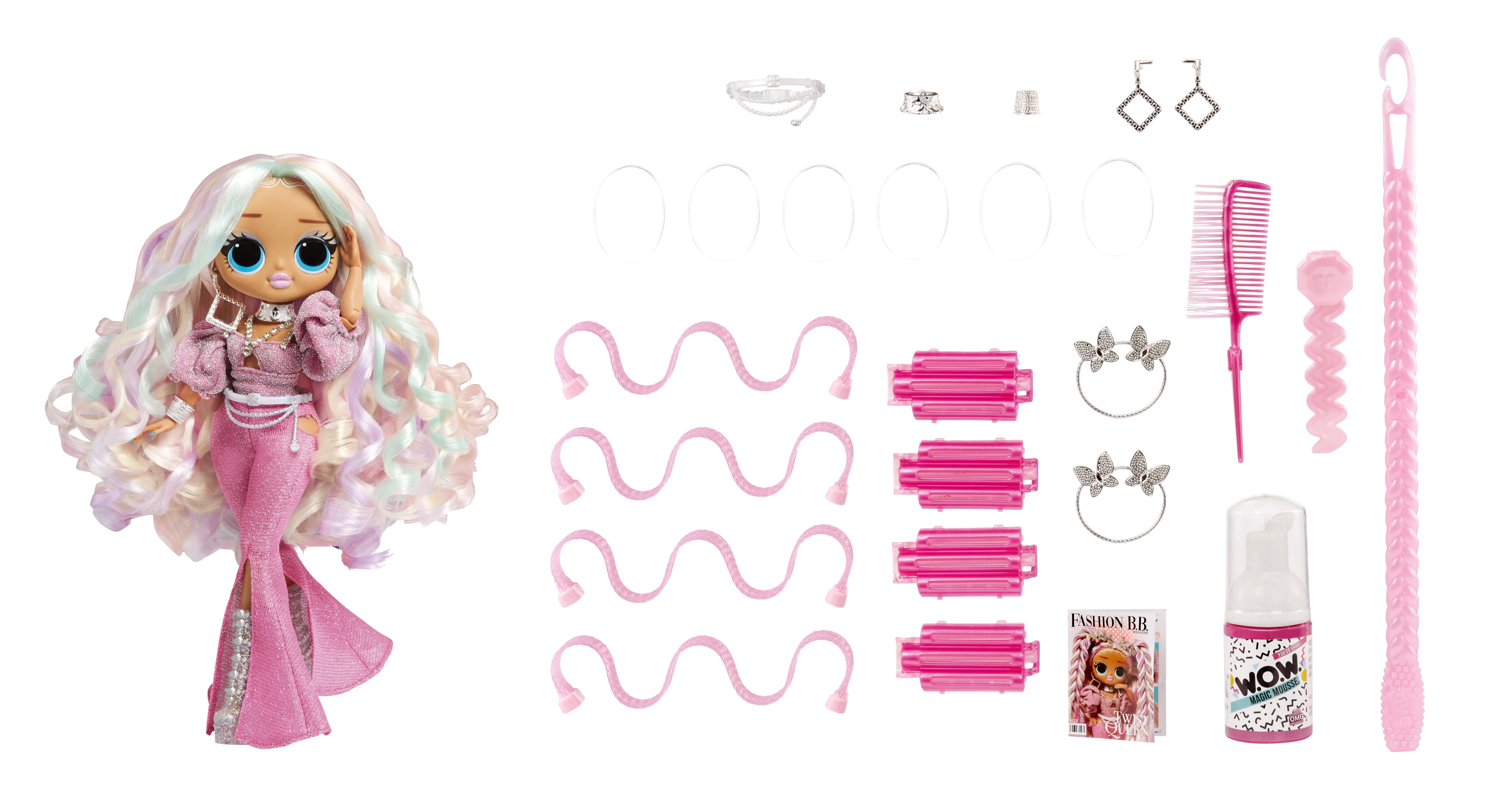 LOL Surprise OMG Fashion Show Hair Edition Lady Braids 10 Fashion Doll  w/Magic Mousse, Transforming Hair, Including Stylish Accessories, Holiday  Toy