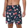 thumbnail image 2 of Daiia Cherry Blossoms Mens Swim Trunks Swim Shorts Quick Dry Swim Shorts with Mesh Lining Pockets-Large, 2 of 9