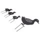 thumbnail image 3 of TKSE Decoración de jardín, 4 estacas Decorativas de Pato de Metal para jardín, diseño Hueco de Animal Lindo, decoración de Pato de Arte de Hierro Negro para Patio, césped y jardín, 3 of 14
